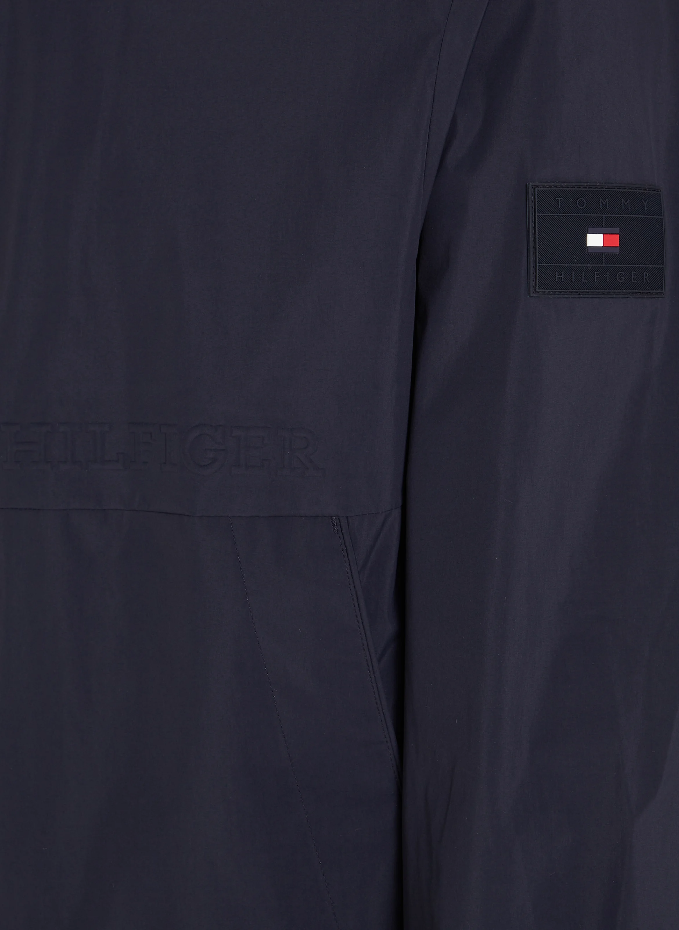 Veste coupe-vent droite | Bleu