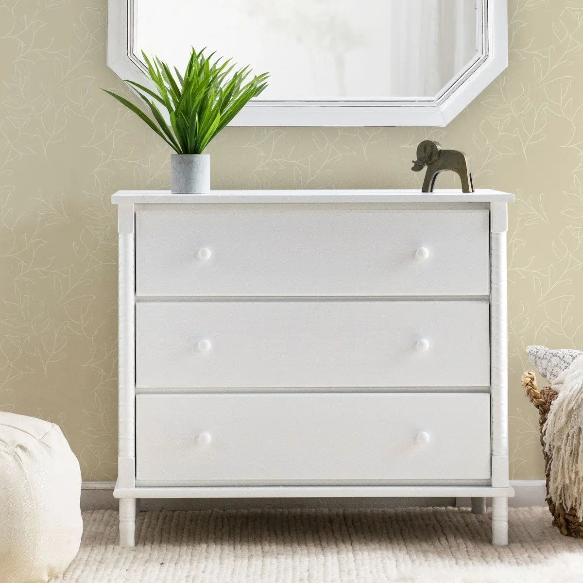DaVinci Bureau 3 Tiroirs Jenny Lind Spindle - Blanc