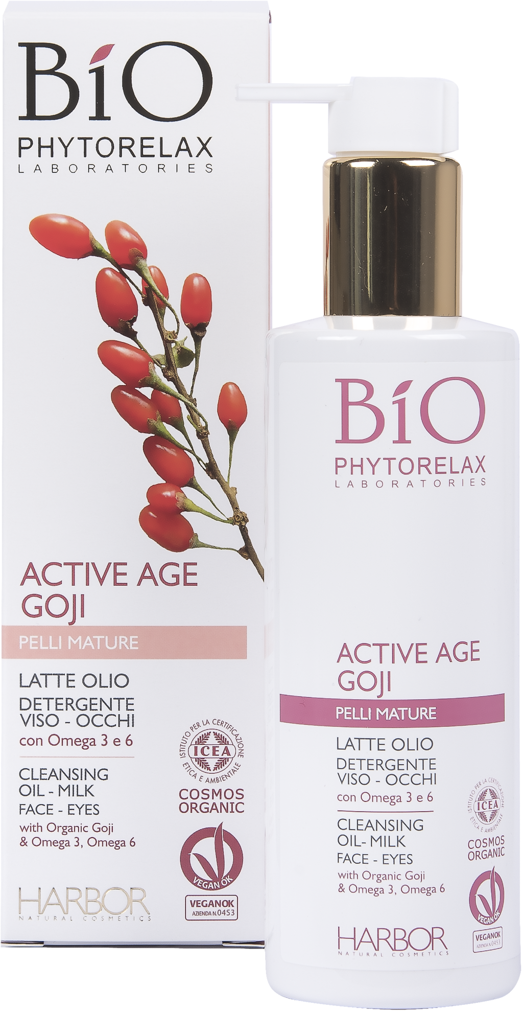 PHYTORELAX LABORATORIES  Active Age Goji Cleansing Oil-Milk, 200 ml