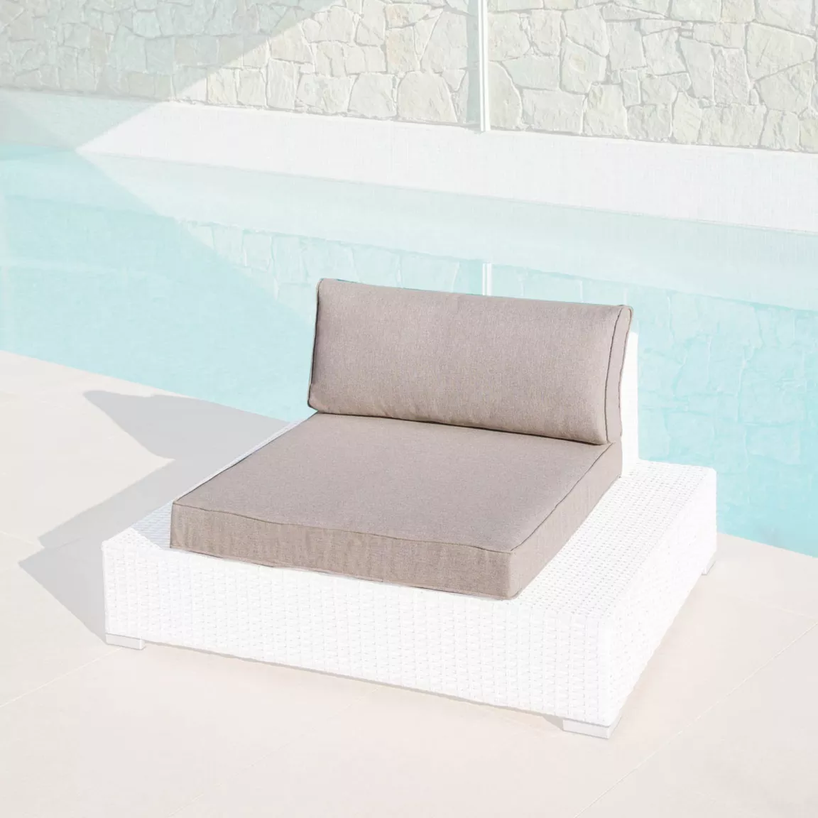 Housses de coussin de remplacement pour Fauteuil Palma Taupe