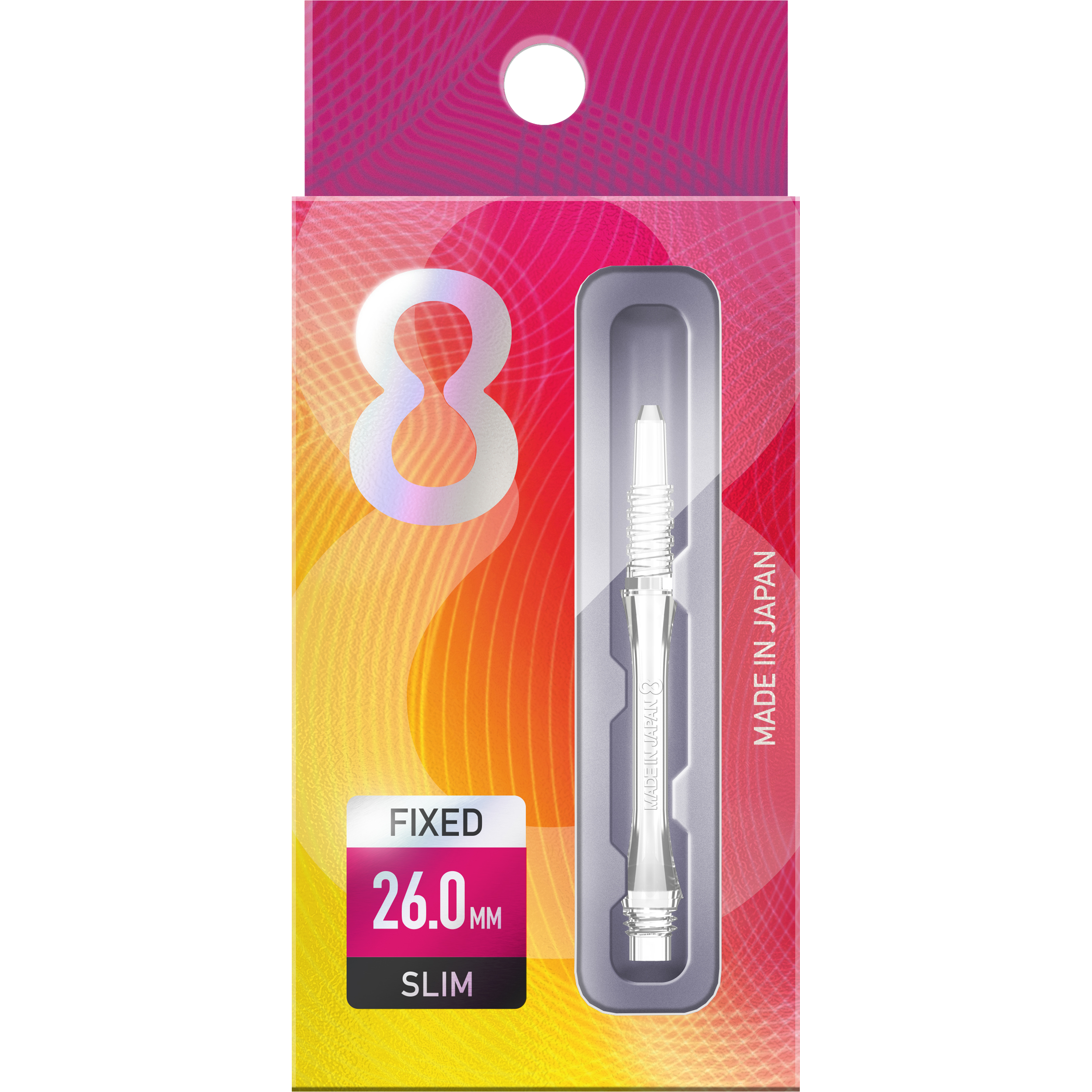 8 Flight - Slim Fixed Shaft - Transparent