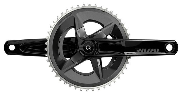 Pédalier Quarq Capteur de Puissance Sram Rival AXS DUB 46-33 Dents 2x12V (sans boitier) Noir