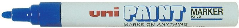 Uni - Paint PX20 - Verfstift - Blauw - 2,2 - 2,8 mm - Pak van 12 stuks