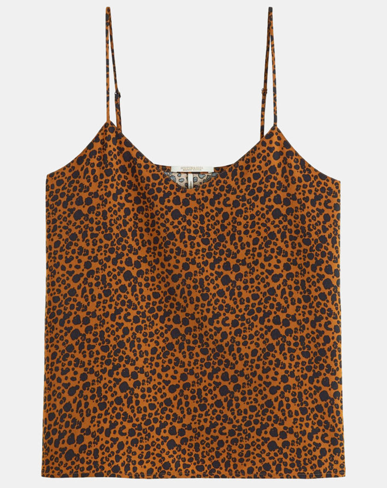 Scotch & Soda Caraco bi-matière imprimé marron