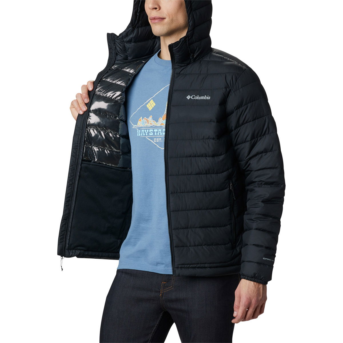 Columbia Powder Lite Hooded Vinterjakke Herre