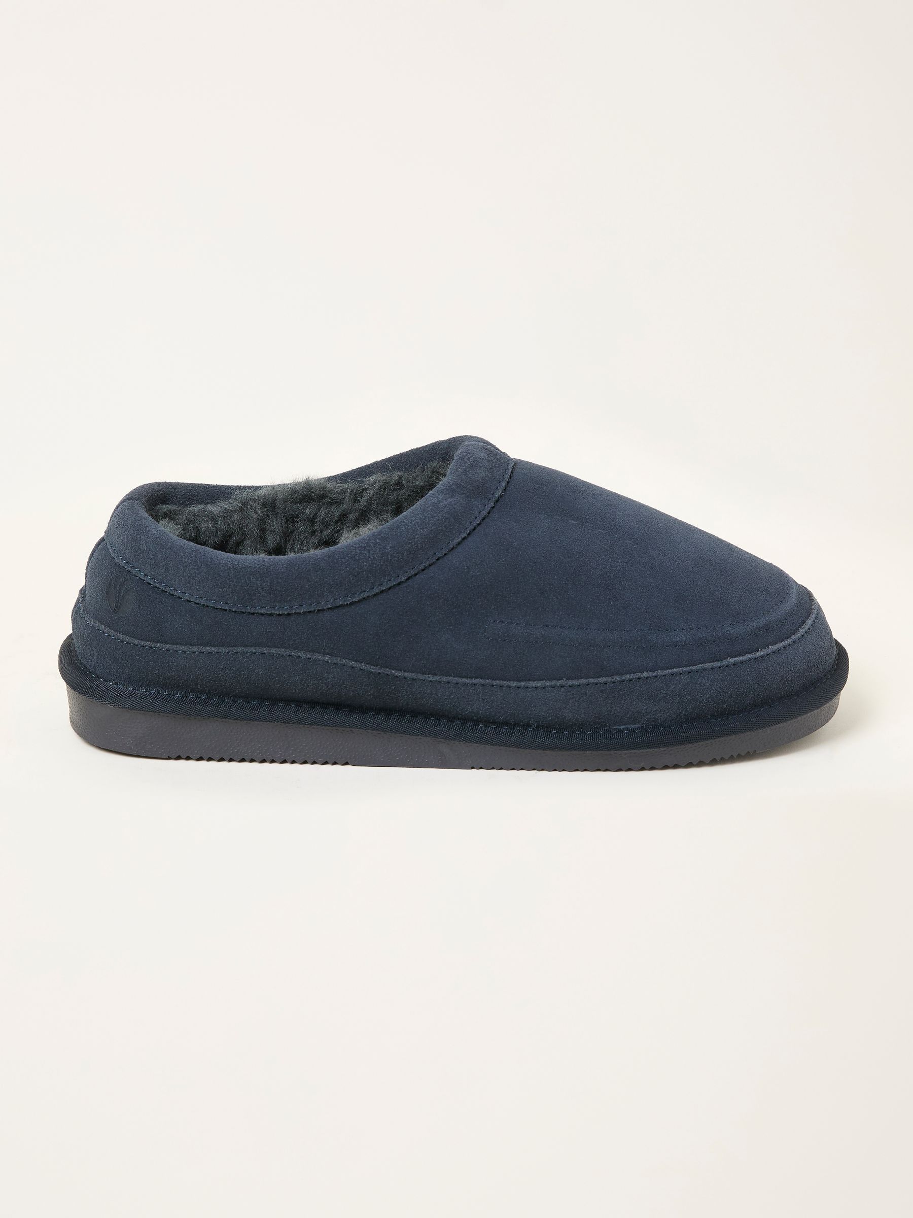 Marineblauw - FatFace suède muiltje
