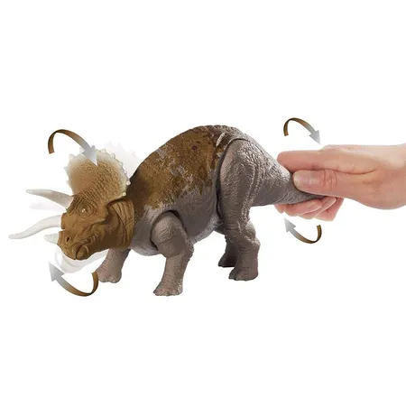 Mattel Jurassic World Brüll-Attacke Triceratops
