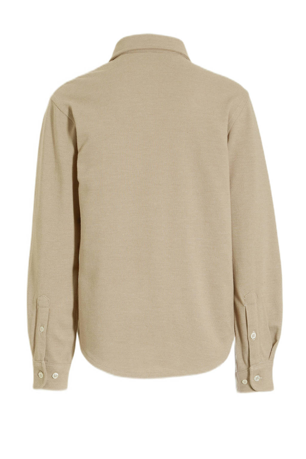 anytime jersey overhemd beige