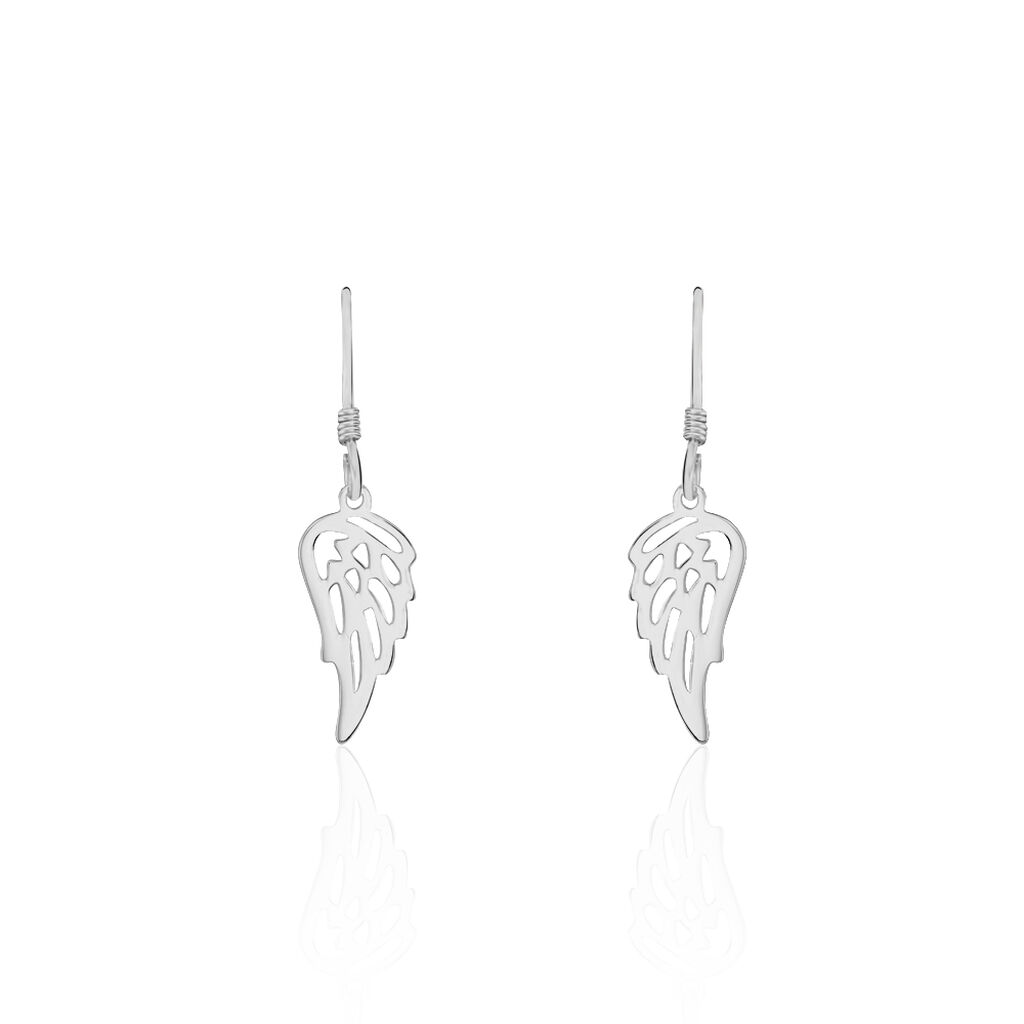 Boucles D'oreilles Pendantes Taiana Argent Blanc