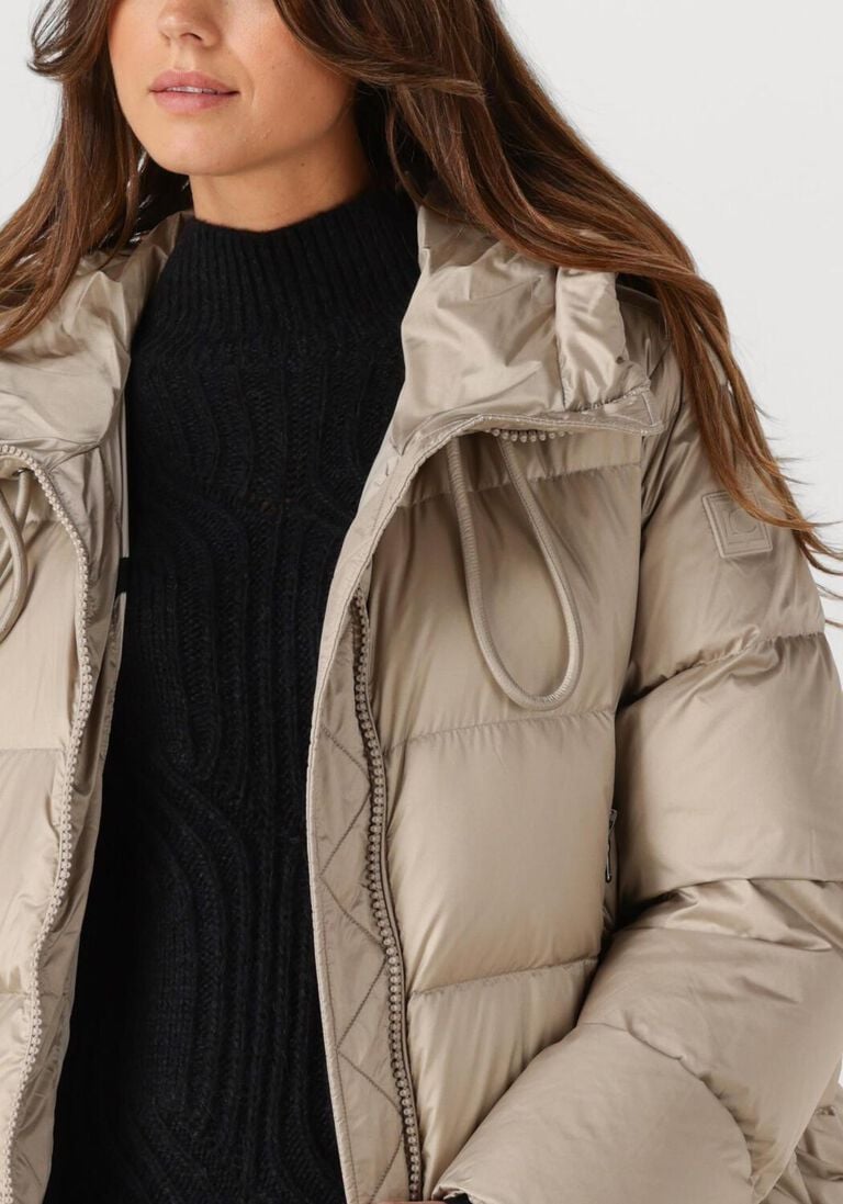 beige luisa cerano gewatteerde jas 428513/4144