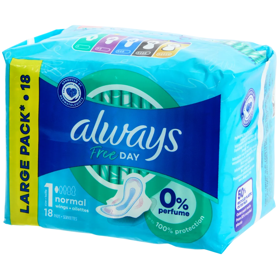 Always Free Day maandverband Normaal 18 stuks | maat 1