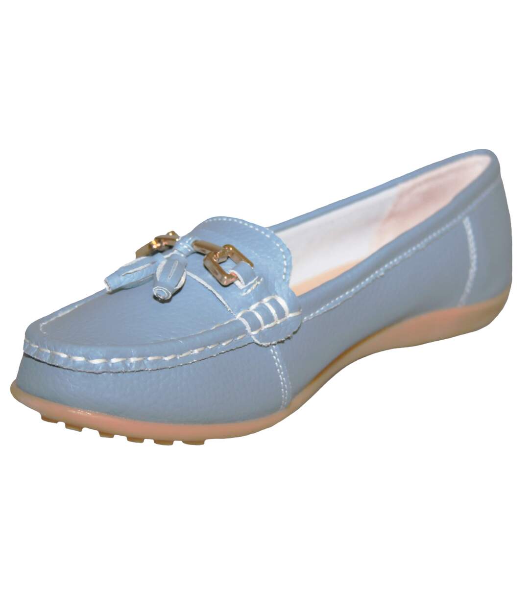 Boulevard - Mocassins à franges - Femme (Bleu) - UTDF1910