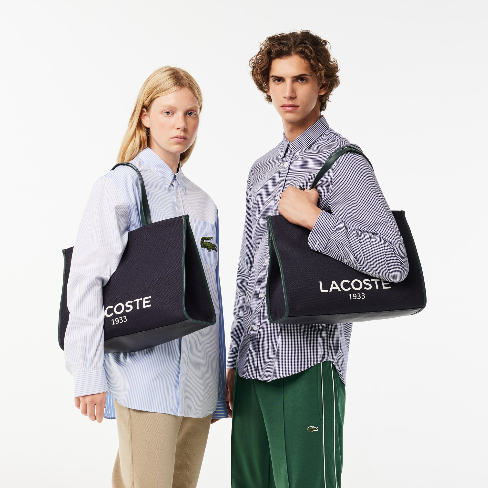 Sac cabas en textile Sacs - Bleu - Lacoste - Unisex