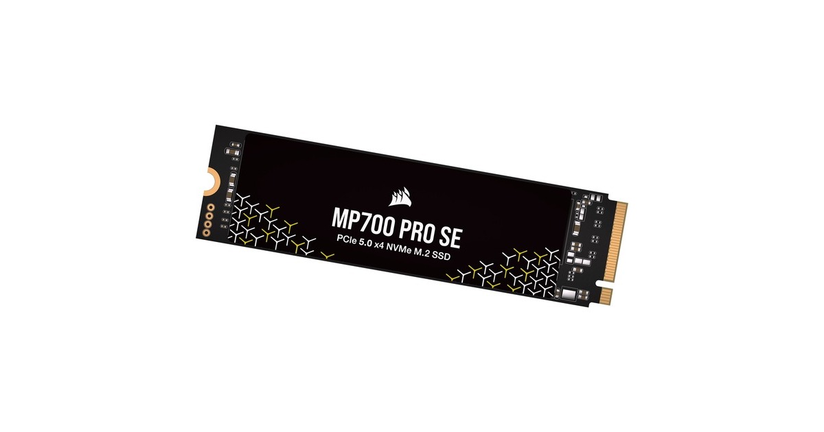 CorsairMP700 Pro SE 4 TB SSD  (Zwart, PCIe 5.0 x4, NVMe 2.0, M.2 2280)