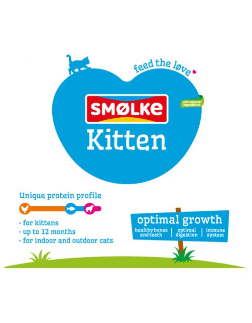 Smolke Kitten Kip&Lam&Vis - Kattenvoer