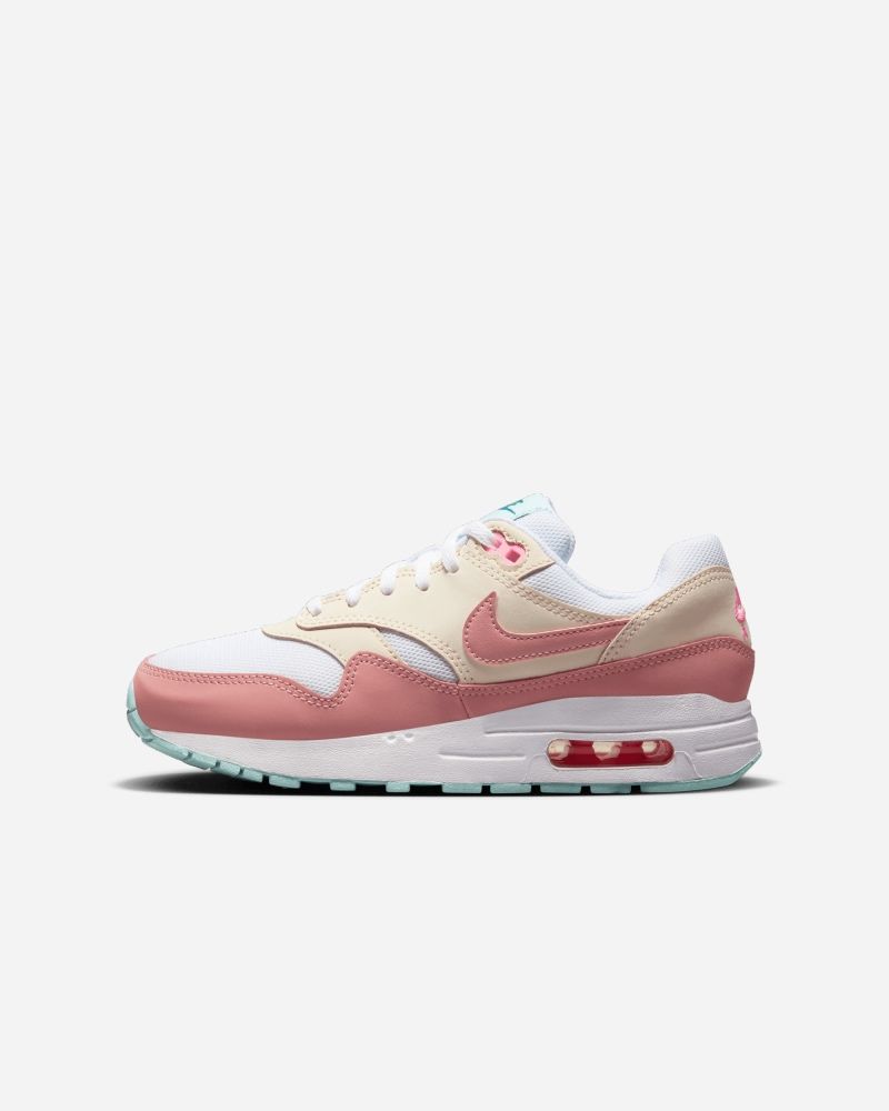 Chaussures Nike Air Max 1 Blanc & Rose pour enfant