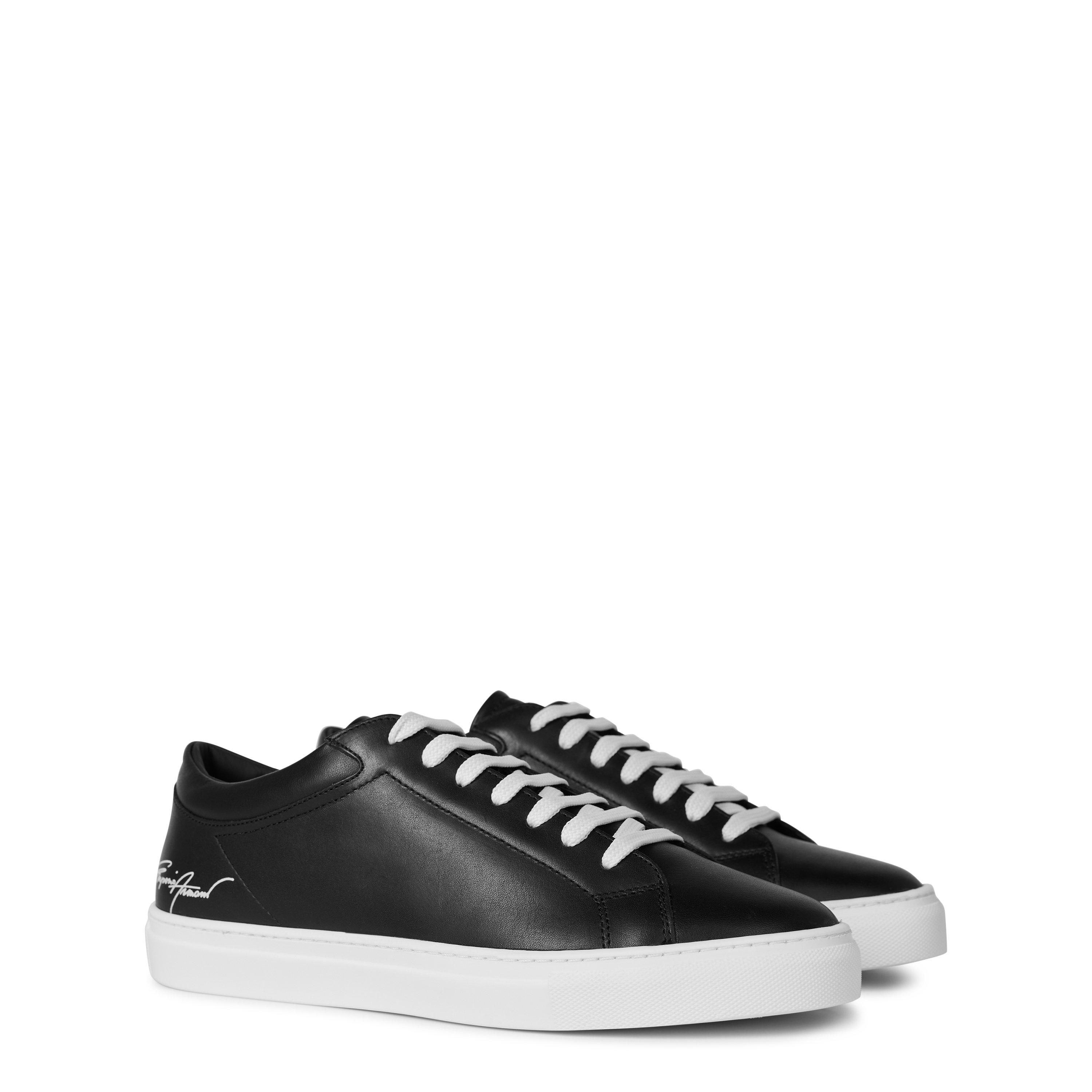 Emporio Armani Leather Sneakers Juniors