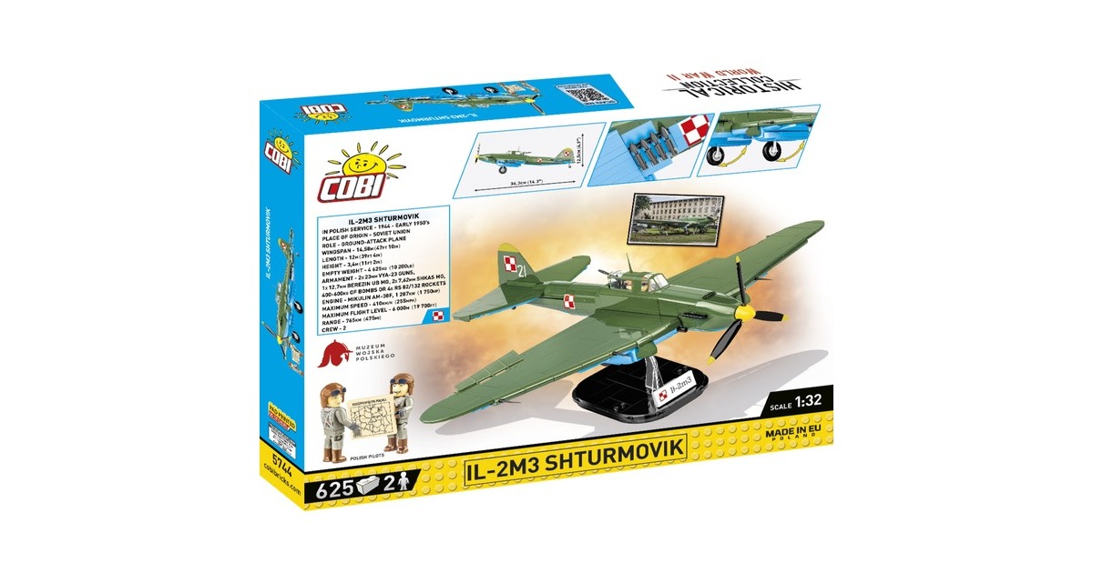 COBIHistorical Collection - IL-2M3 Shturmovik Constructiespeelgoed  (Schaal 1:32)