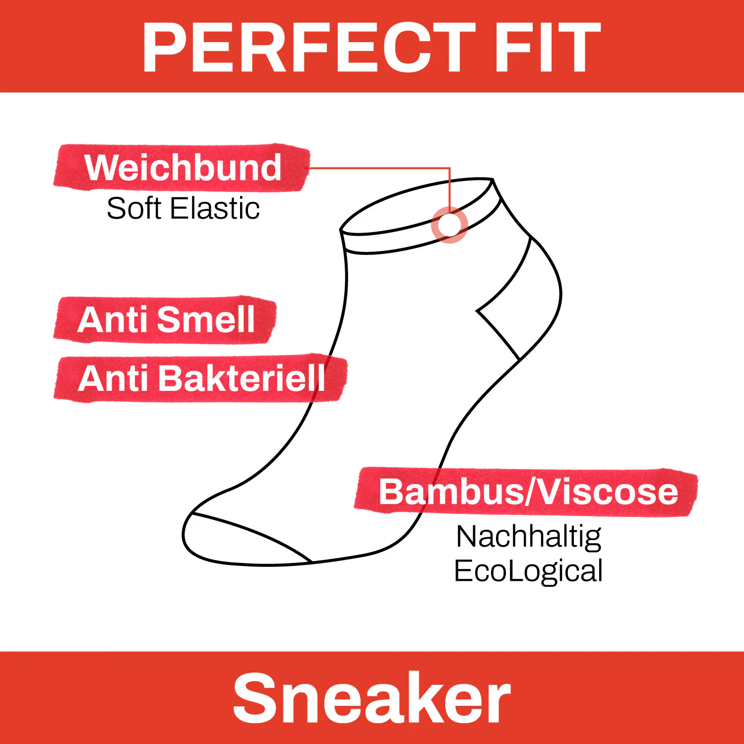 Chili Lifestyle BAMBUS Sneaker Socken 6 Paar extra weich