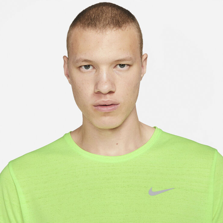Nike Dri Fit Miler Lobe T Shirt Grøn