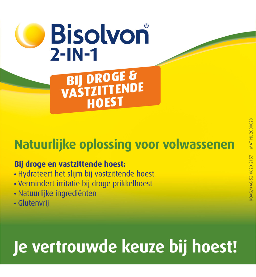 Bisolvon Drank 2-in-1 volwassenen (133 ml)