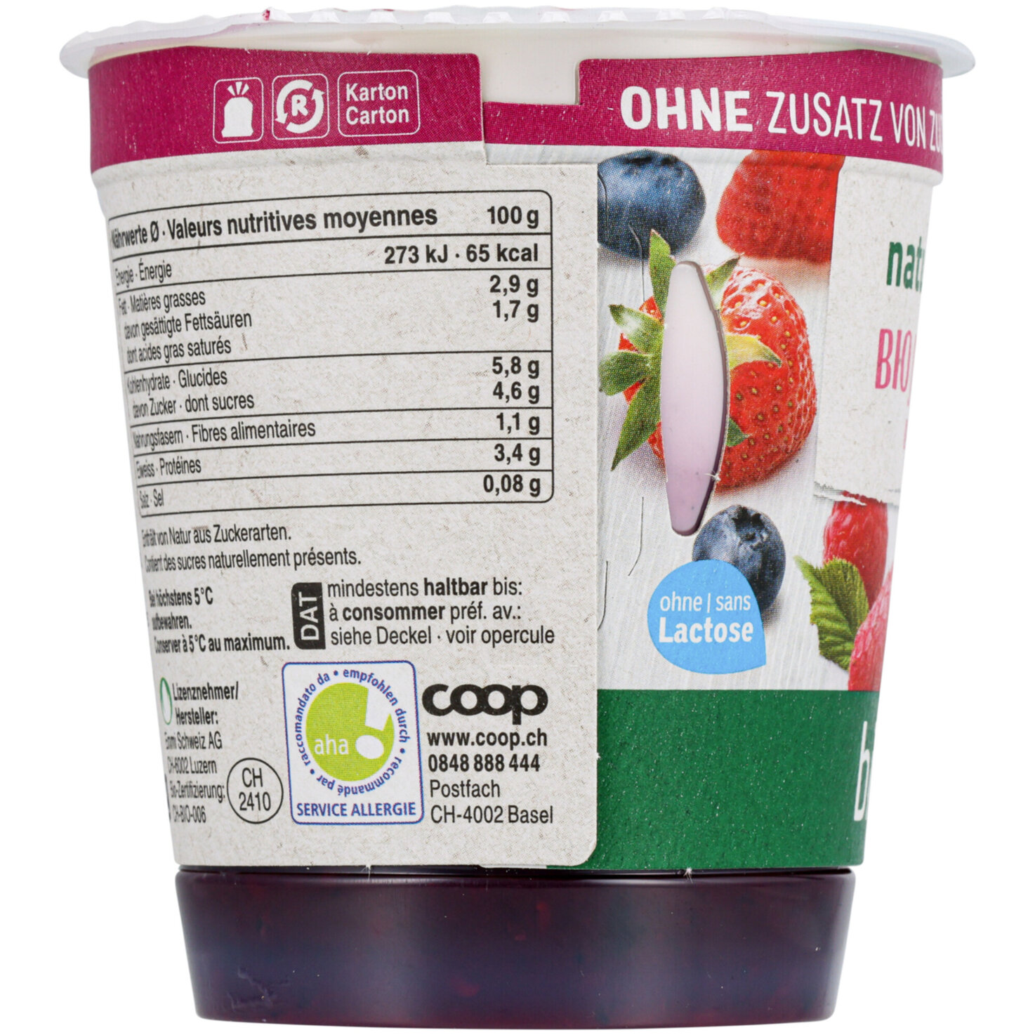 Naturaplan Bio Joghurt Beeren 2x150g