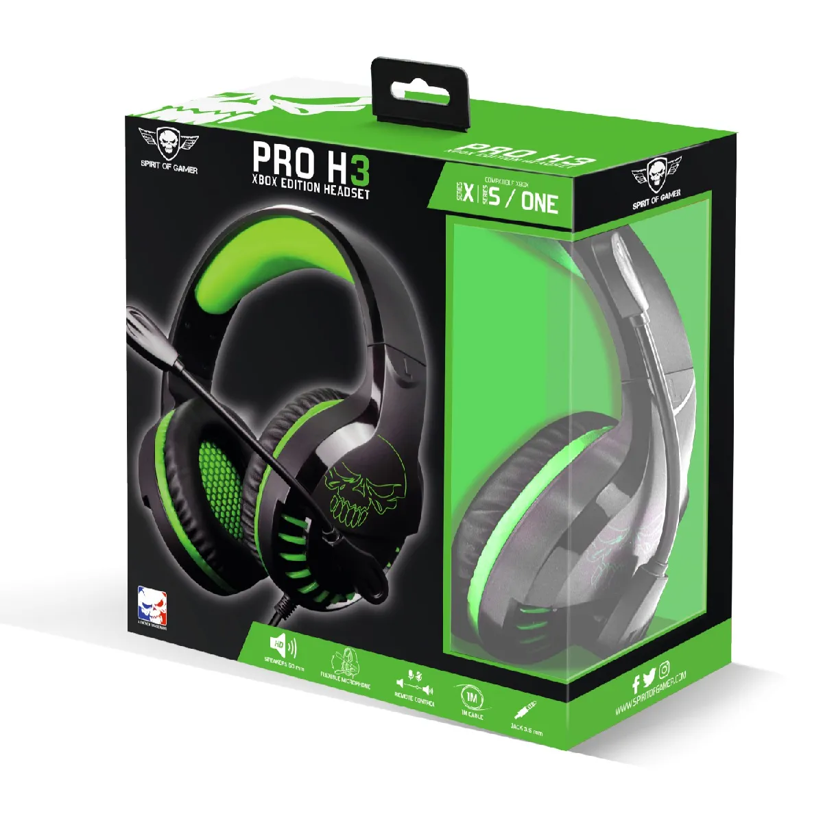 SPIRIT OF GAMERS PRO H3 - Noir et Vert
