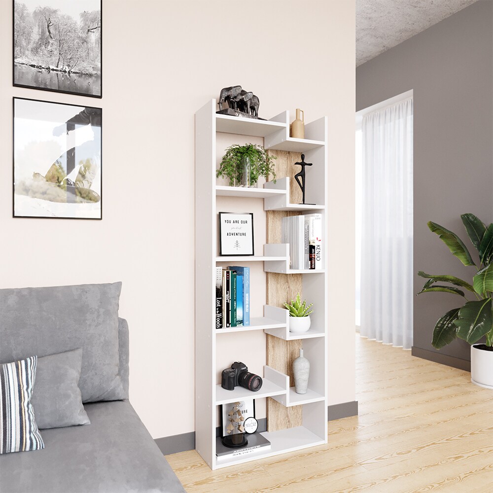 Vicco Bücherregal Raumteiler Standregal Fico Sonoma 6 Etagen Wandregal Hochregal