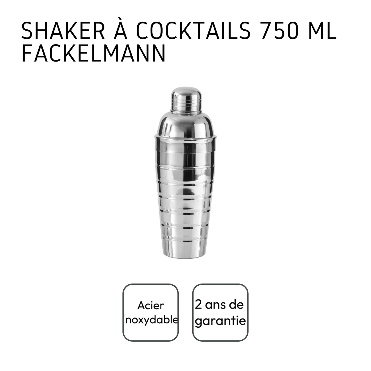 Shaker à cocktails en inox 750 ml Bar Concept Fackelmann