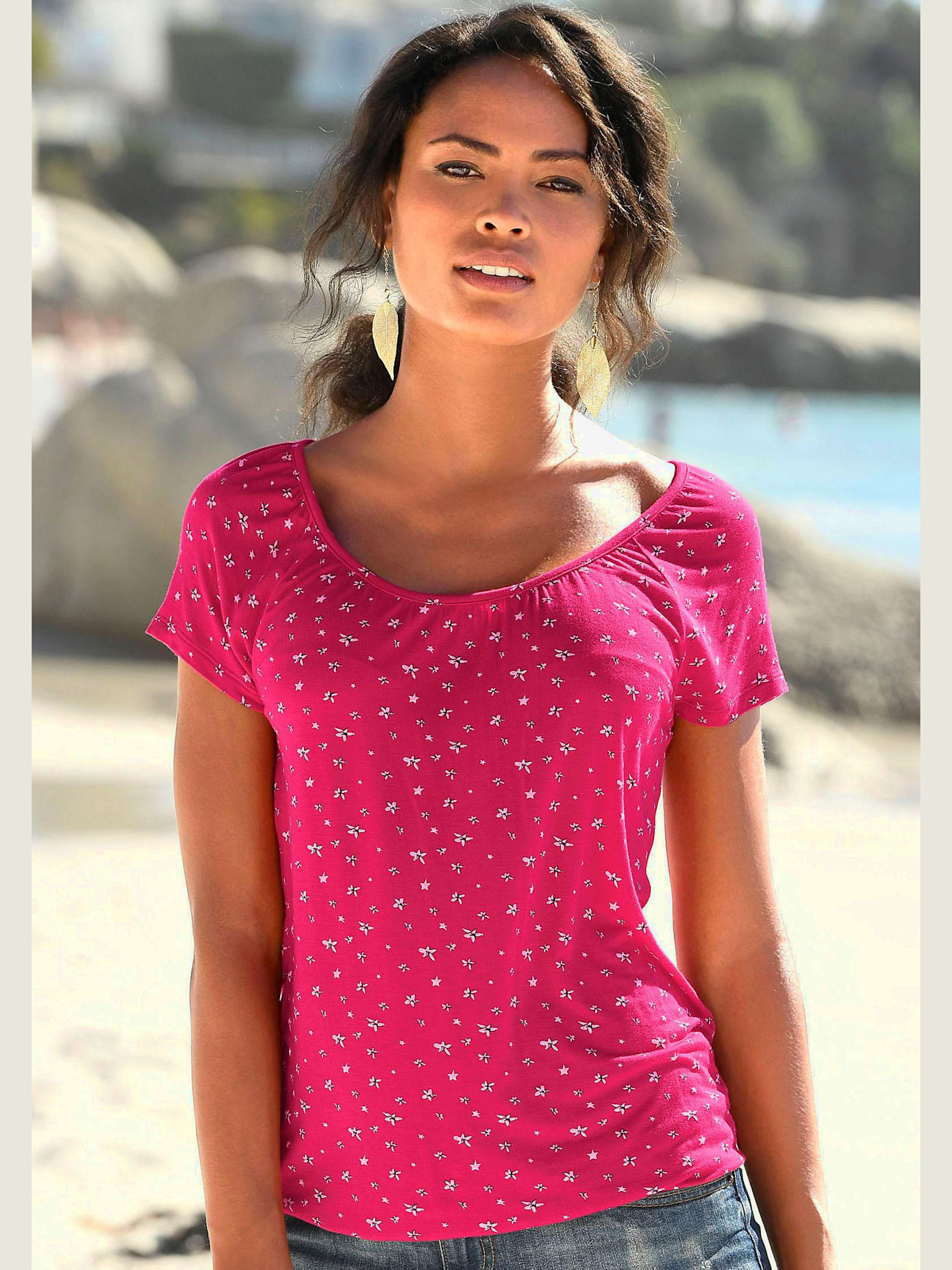 T-shirt à manches courtes lot de 2 t-shirts lascana
