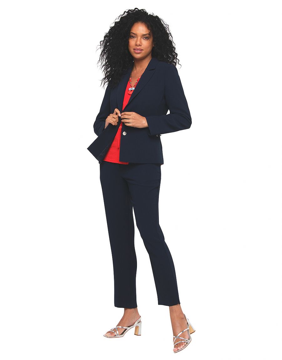 Pantalon chic bleu marine