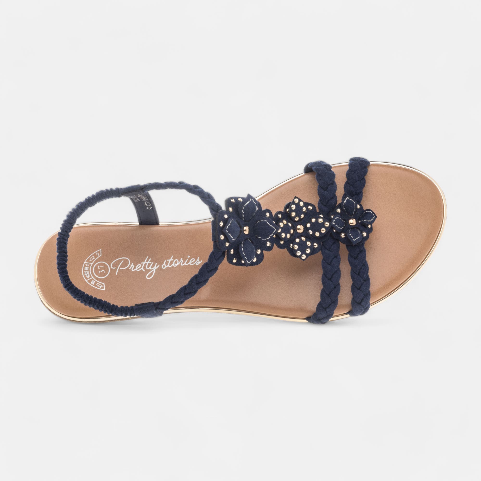 Nu-pieds Femme bleu marine