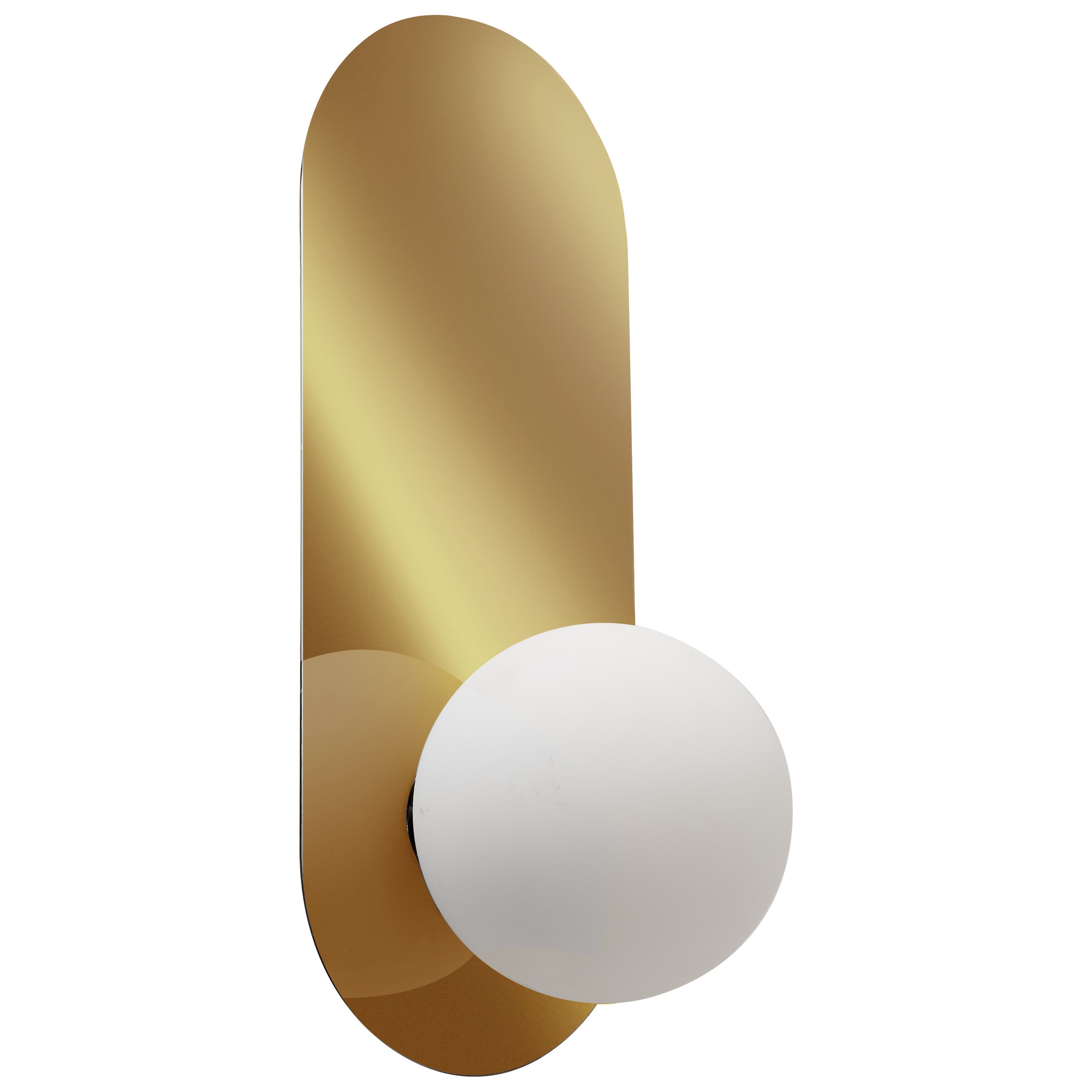 Beliani - LEISI - Wandlampen set van 2 - Goud - Opaalglas