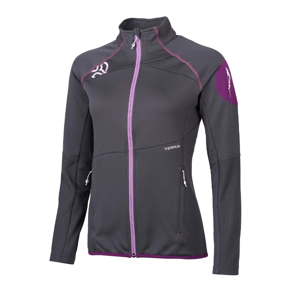 Ternua BERLANA - Sweat Femme whales grey/dark lilac