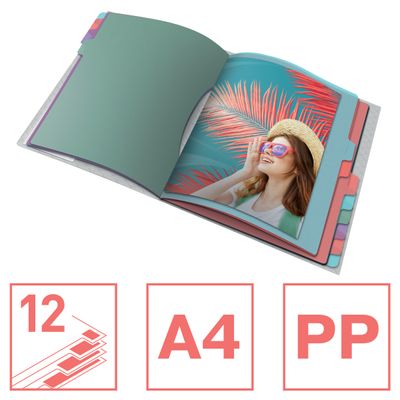 Esselte Colour'Breeze - Trieur - PP - 12 positions - multicolore