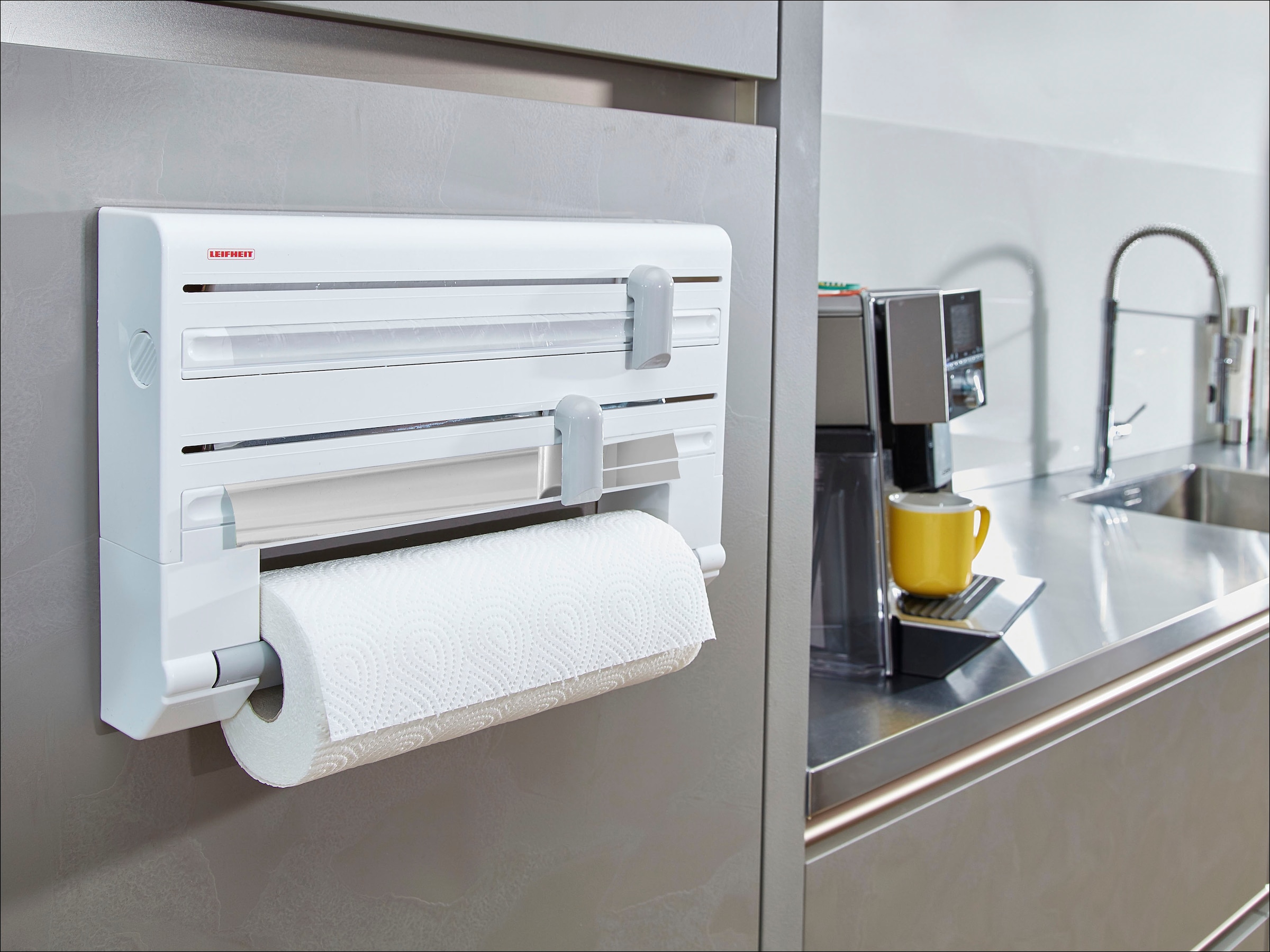 Leifheit Wandrollenhalter »Parat« Kunststoff, 3-in-1