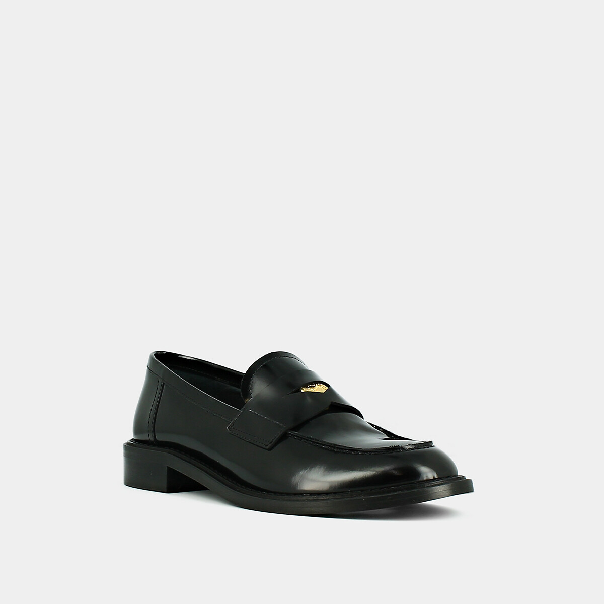 JONAK<br>Mocassins Dash em couro, detalhe prateado