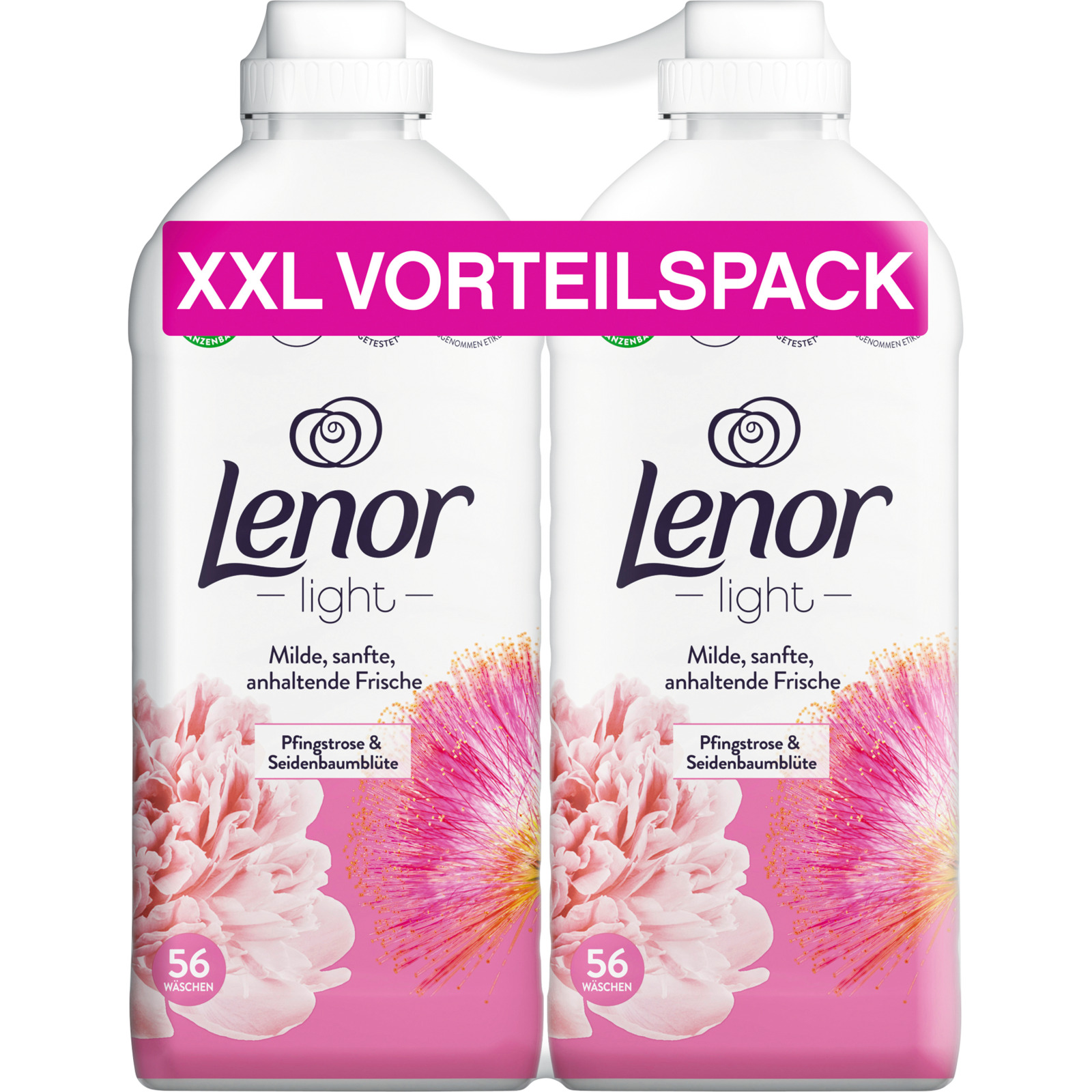 Lenor Weichspüler Pfingstrose und Hibiskusblüte 2 x 56 Waschgänge