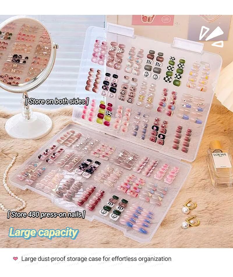 Michu - Opbergdoos voor opdrukbare nagels (verschillende ontwerpen)