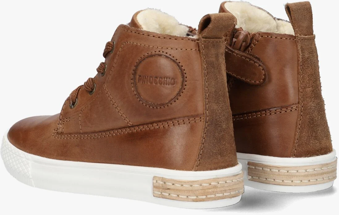 PINOCCHIO cognac pinocchio hoge sneaker p2851