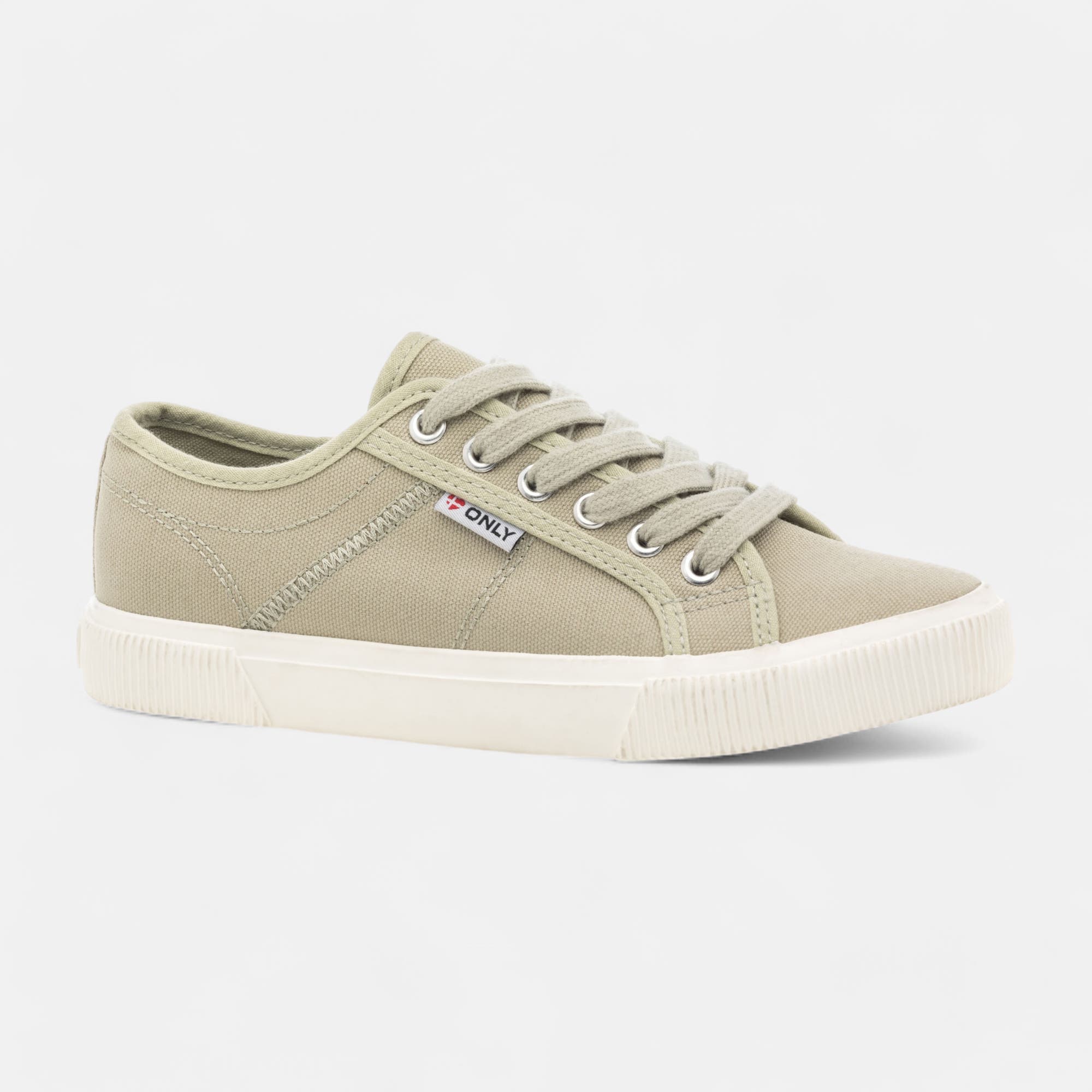 Baskets en toile Femme vert clair