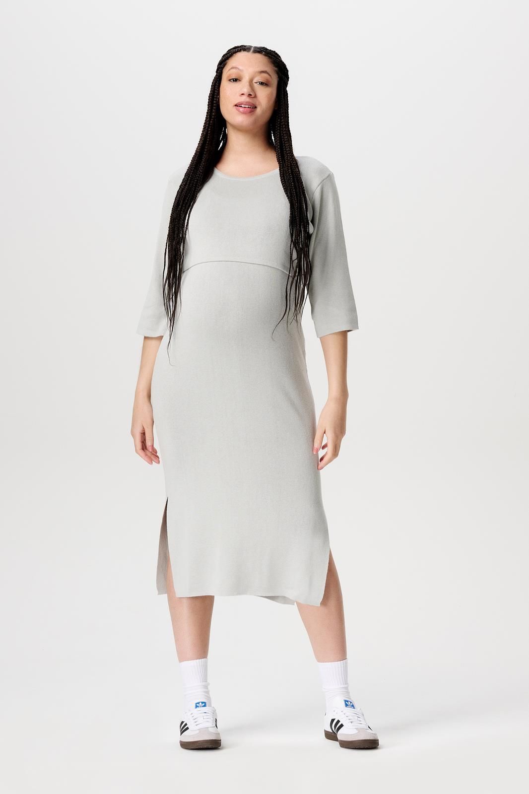 Noppies Maternity Jurk met voedingsfunctie Jaleesa - Pigeon