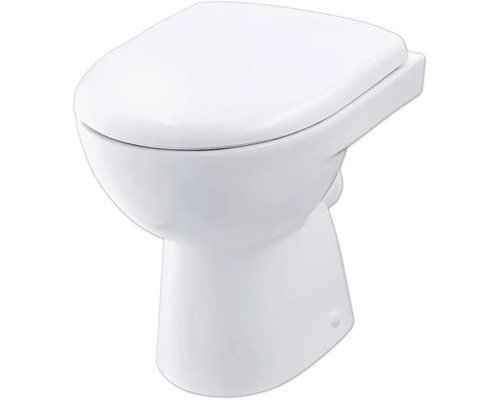 GEBERIT Renova staande toiletset, randloos, glanzend wit met toiletzitting 500.480.01.2