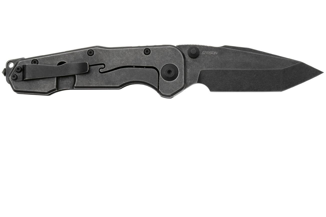 Real Steel Evolution Ironclad 7912BB, Blackwashed D2 Tanto, Black G10, zakmes, Carson Huang design