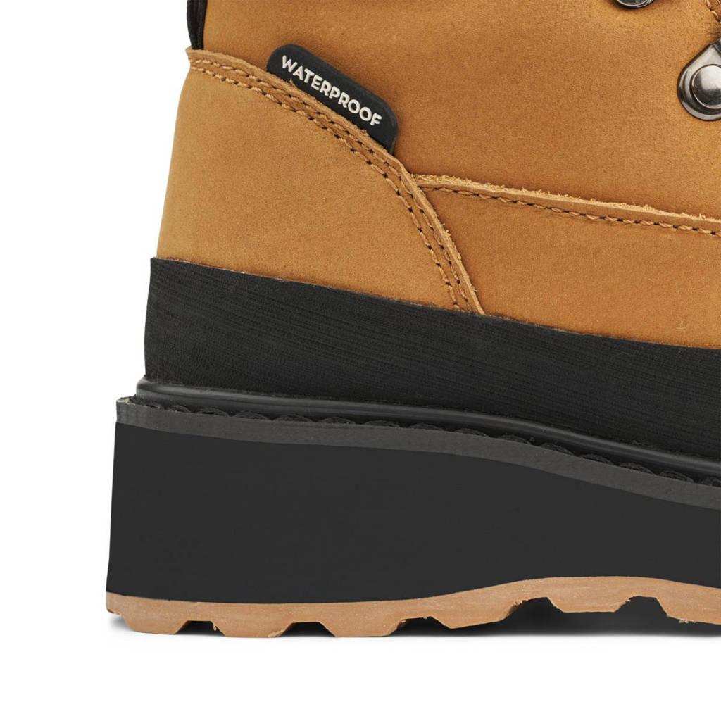 Liewood Luciengevoerde leren veterboots 2194 Golden / caramel black