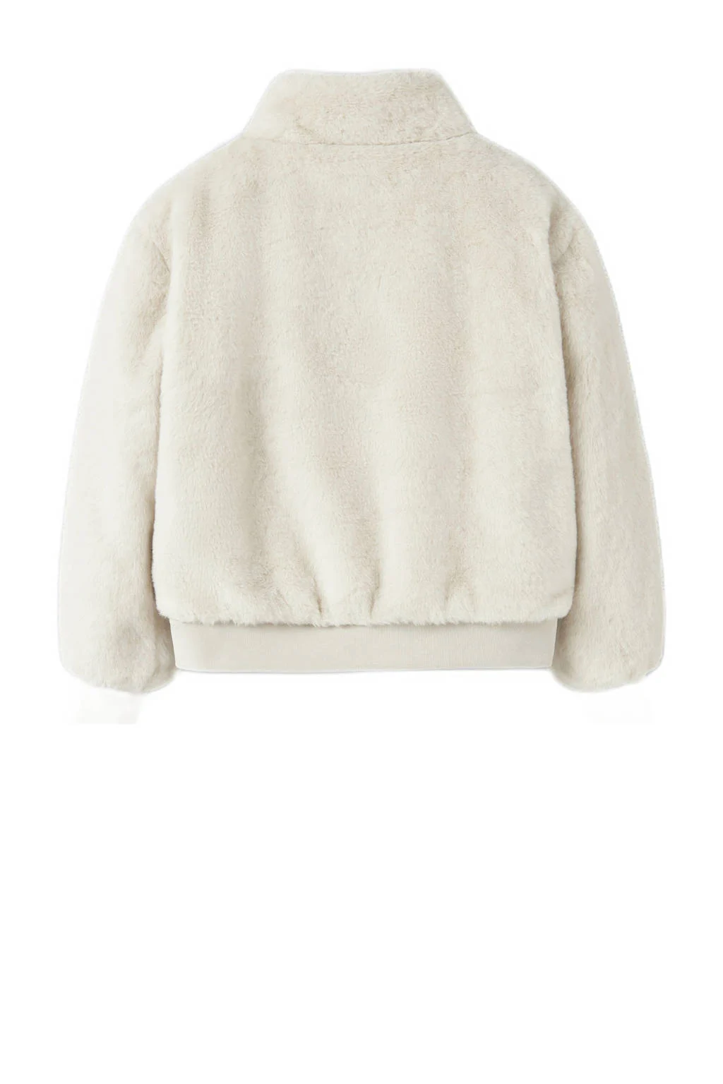 NAME IT KIDS imitatiebonten faux fur jas ecru