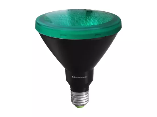 Ampoule LED PAR38 15W E27 Réflecteur parabolique Vert