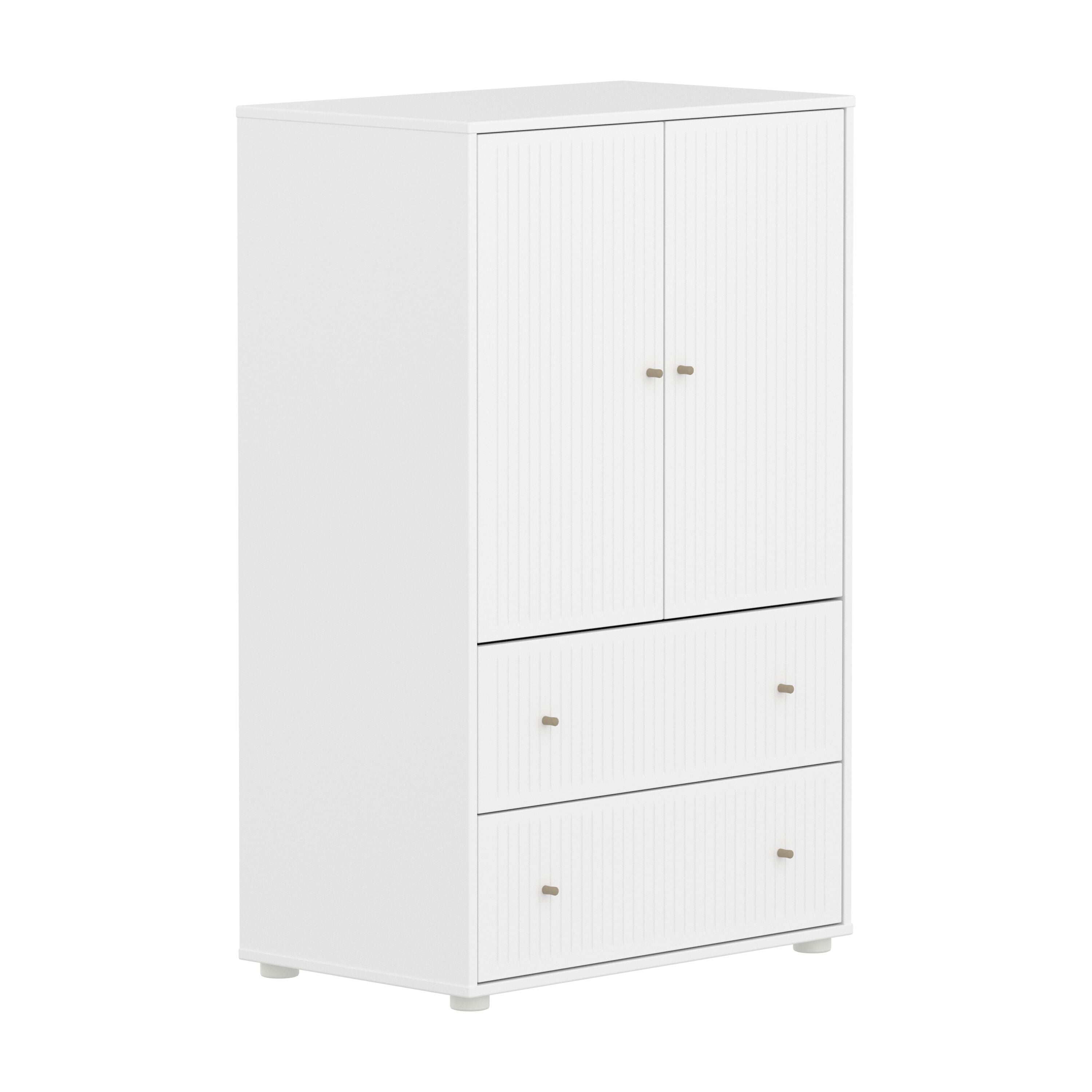 Flexa SAGA Schrank - Weiss / B: 75.0 cm x T: 45.0 cm x H: 120.0 cm
