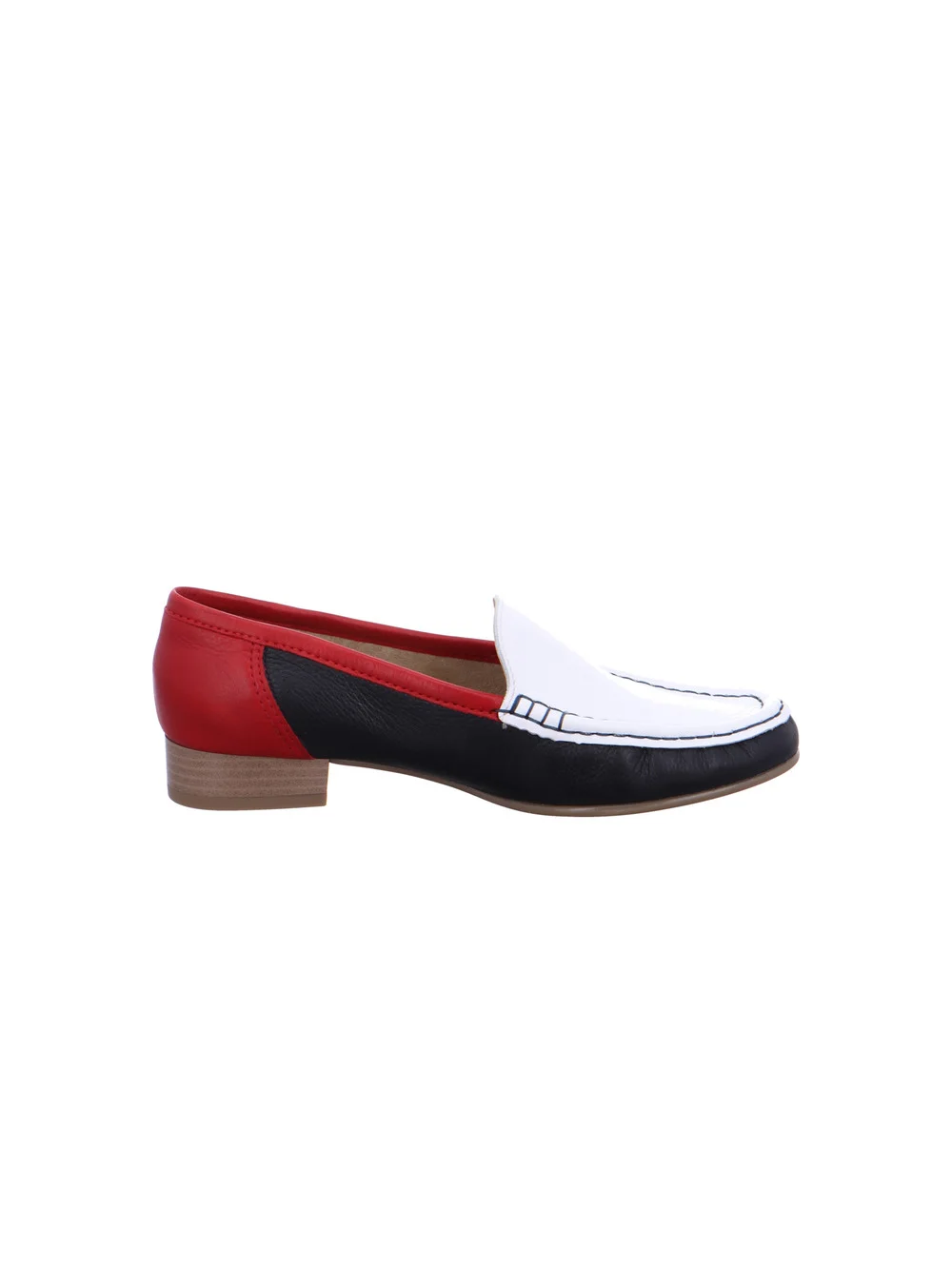 Slipper Atlanta weiß blau rot