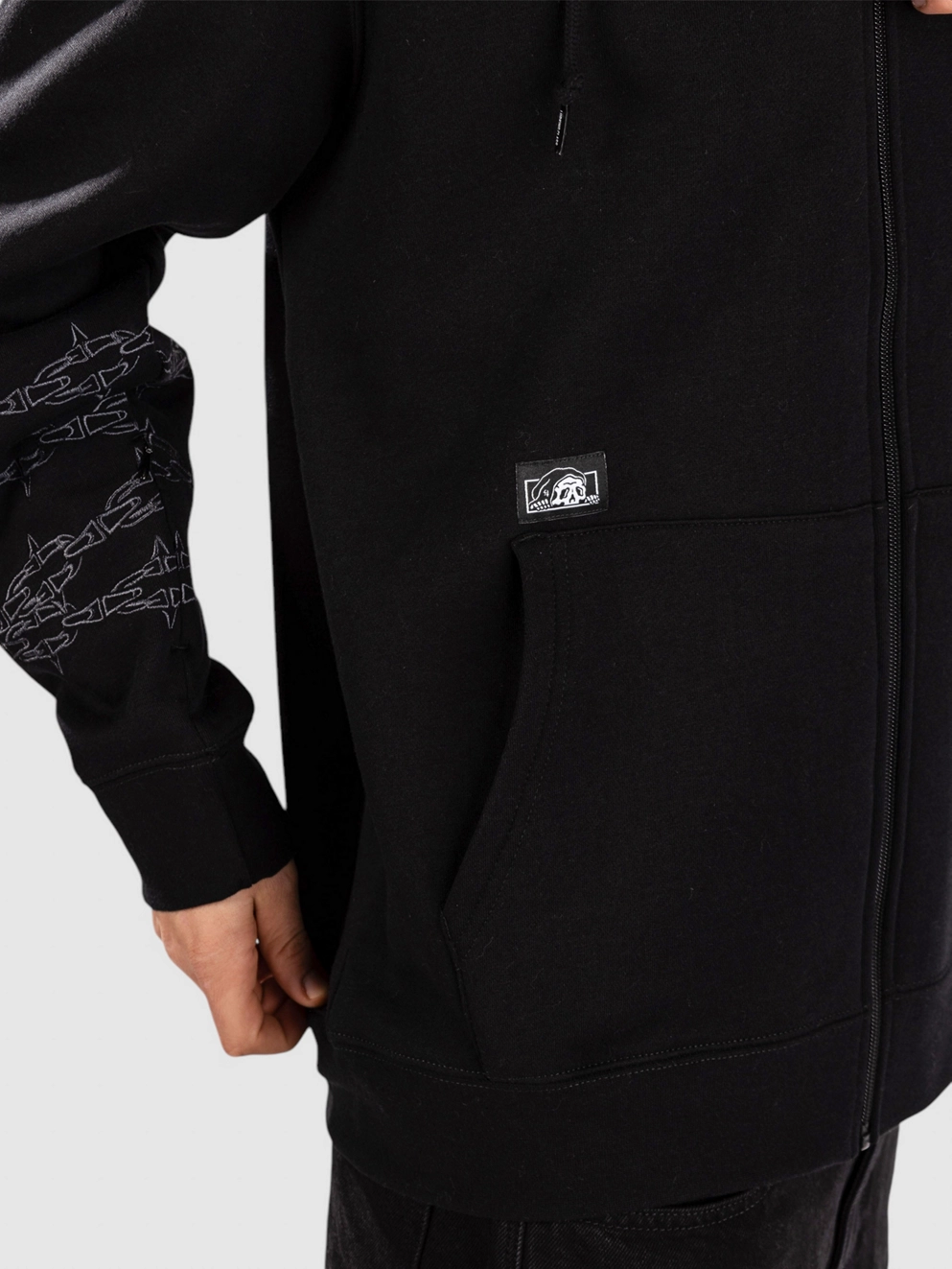Lurking Class Moons Full Zip Hoodie black